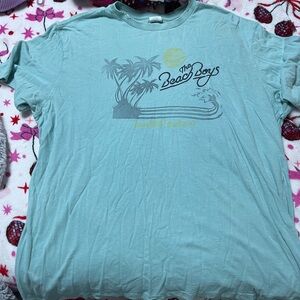 American Eagle Outfitters Palm Graphic Tee - Light Blue